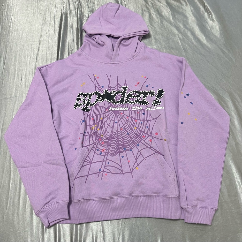 Sp5der Açaí Hoodie 'Purple' - Picture 2 of 3